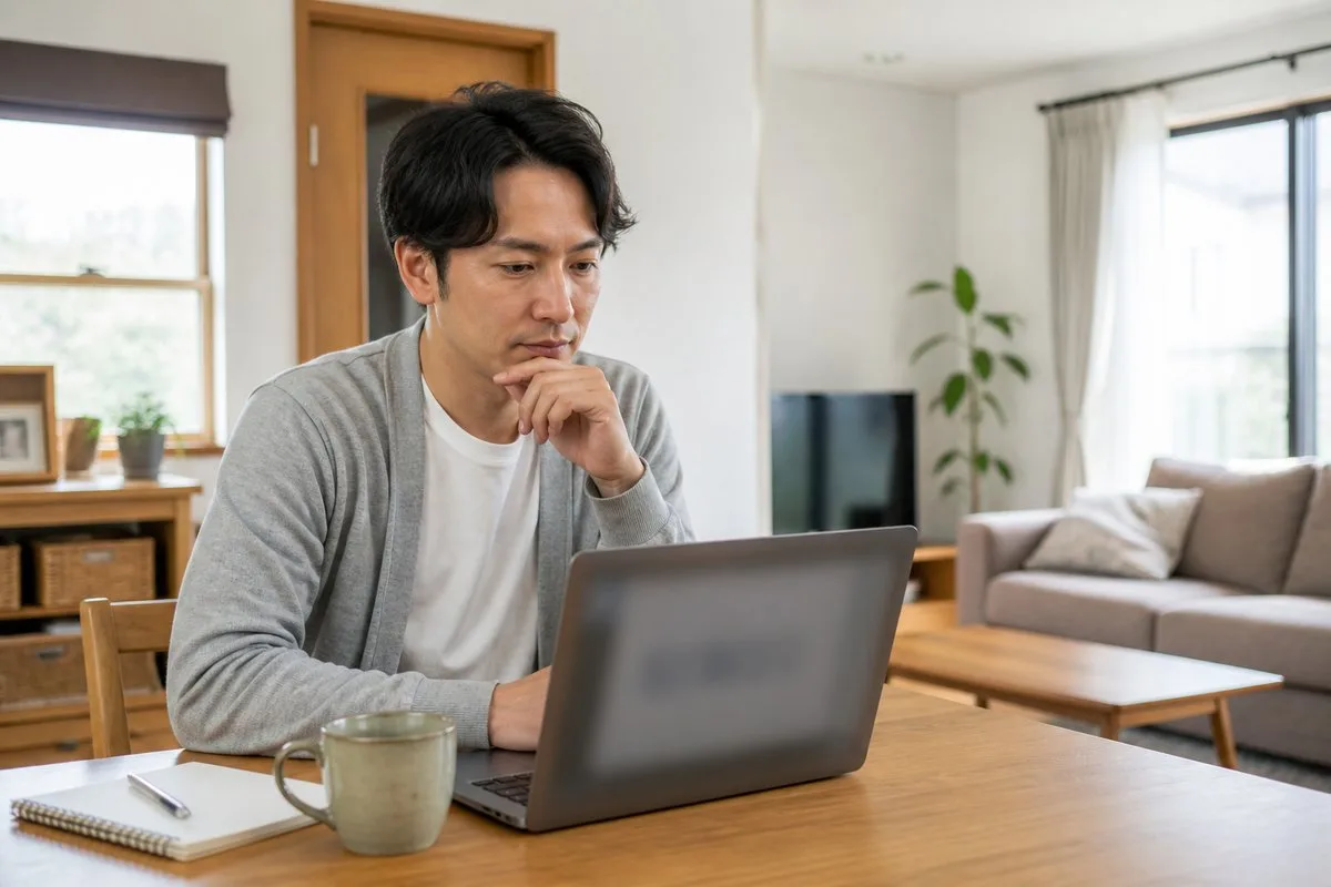 ネットの格安広告を調べる様子（イメージ）
